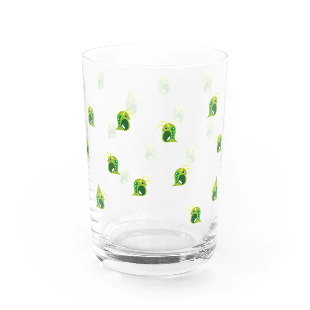 ぎんぺーのしっぽのマメミジンコのグラス グラス反対面