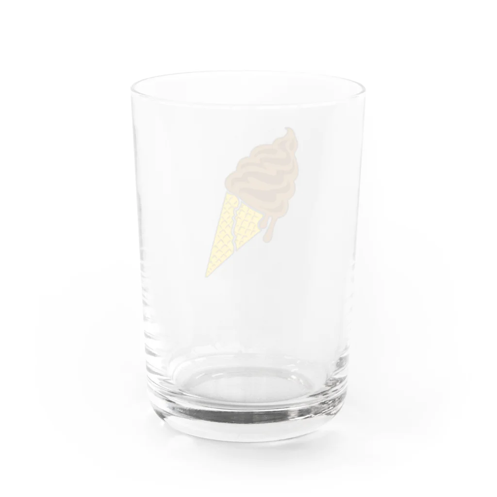 KANTAROのsoftcreamチョコレート Water Glass :back