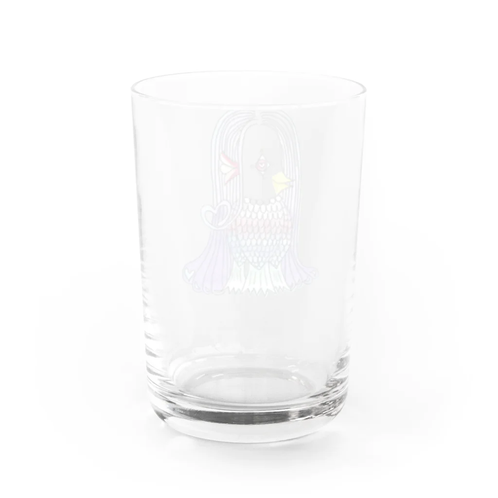えんぎもんのあまびえーぬ【癒】 Water Glass :back