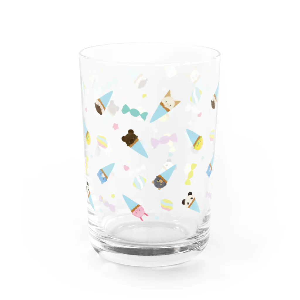 アラヤ こころのアニマルアイスクリームパーラー　グラス Water Glass :back