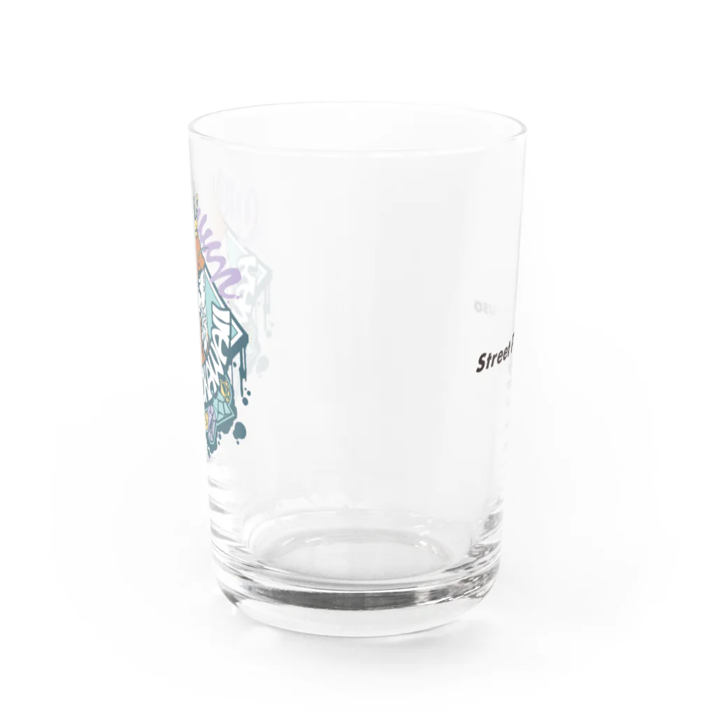 カワウソとフルーツの𝙎𝙩𝙧𝙚𝙚𝙩 𝙆𝙖𝙬𝙖𝙪𝙨𝙤 Water Glass :back