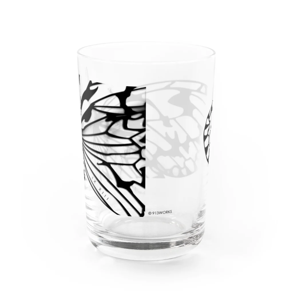 913WORKS WEB SHOP SUZURIの大胡麻斑のクリアカップ Water Glass :back