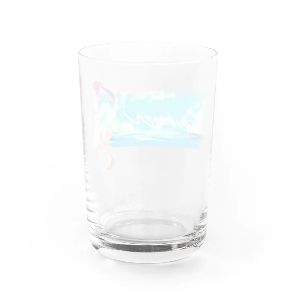 はにわの夏のひと時 Water Glass :back