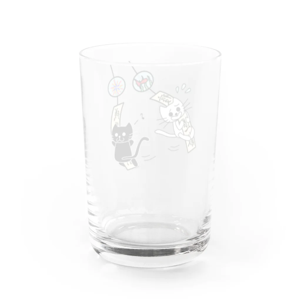 J's Mart 2ndのたまとクロと風鈴 Water Glass :back