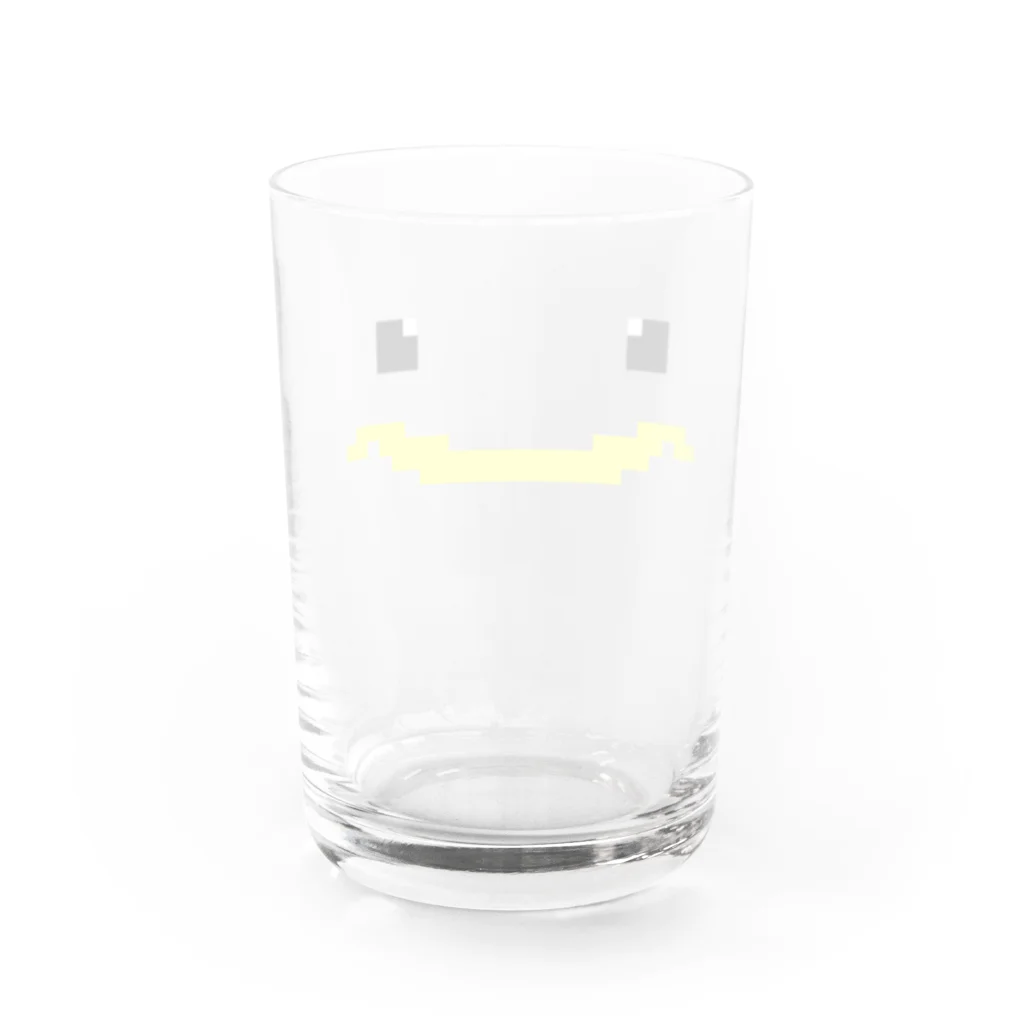 奇×屋のドットのツバメのヒナ Water Glass :back