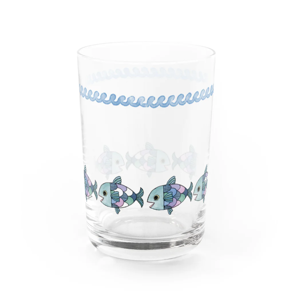 zoomieのうみの幸グラス －大魚－ Water Glass :back
