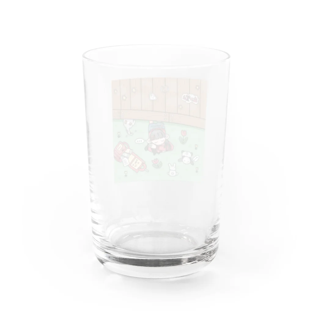 ちゃわんむしのひみつきち Water Glass :back