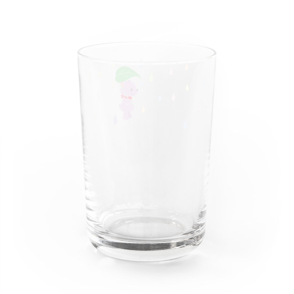 めばえるやのあめふり　くまさん Water Glass :back