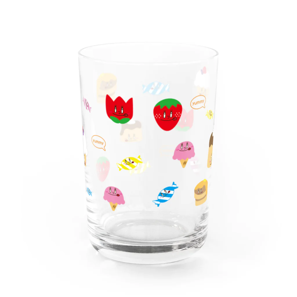 キラフルポップのいっぱいYummy Water Glass :back