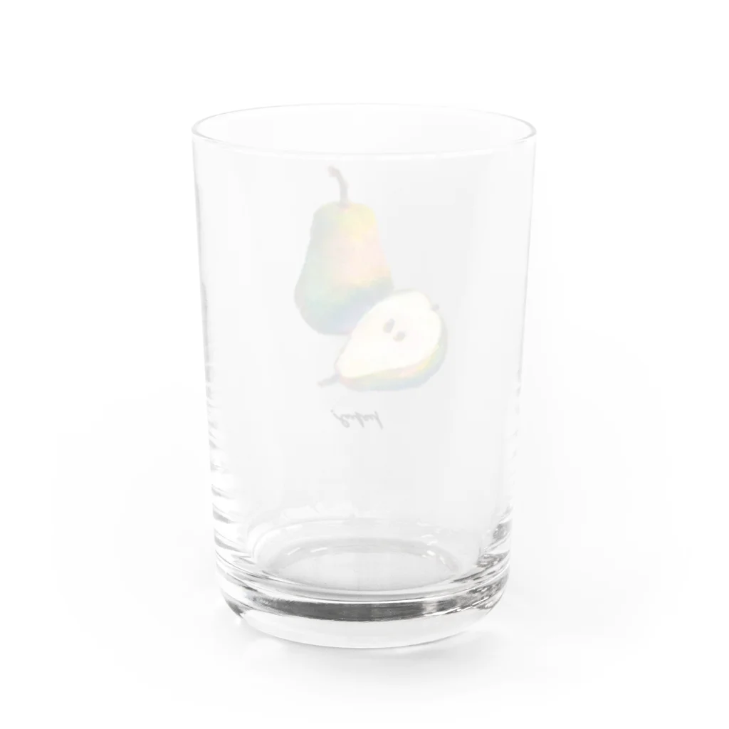 popy originalのジューシーな洋梨 Water Glass :back