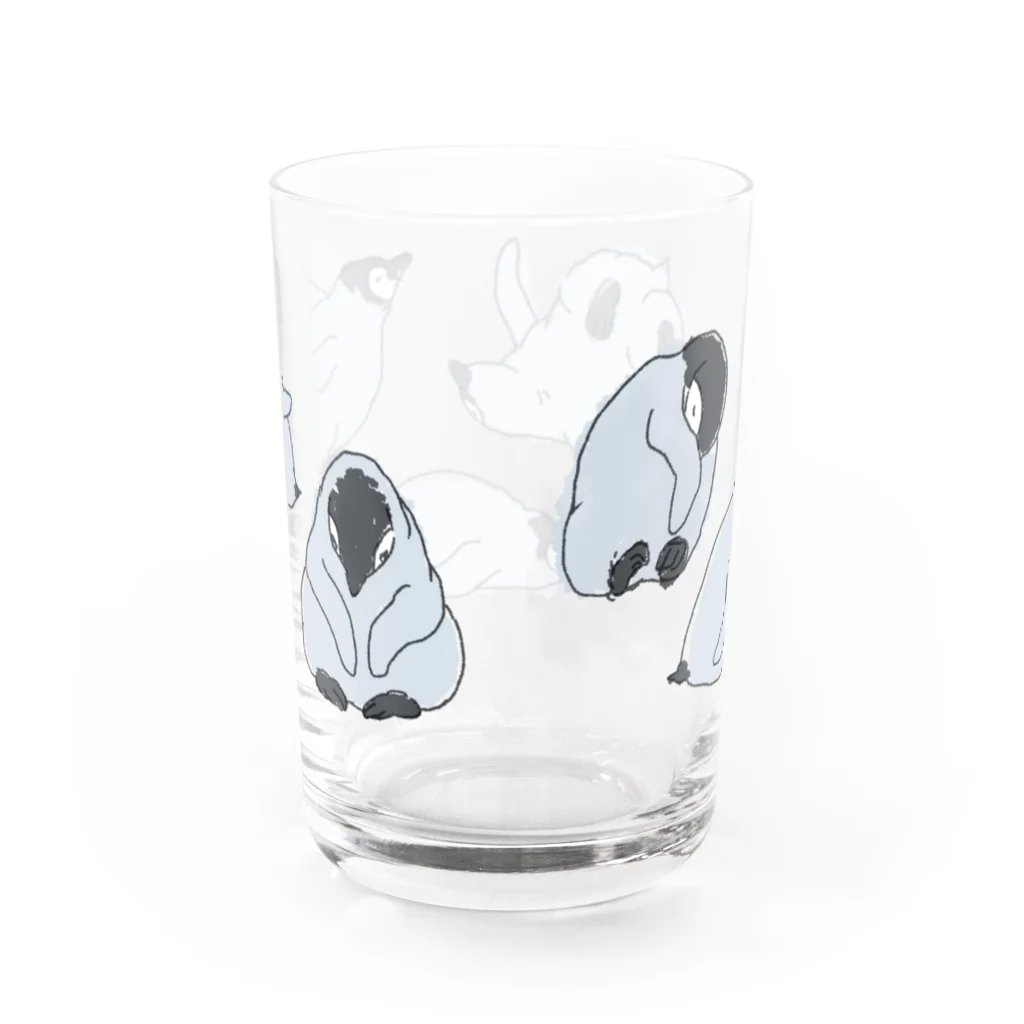 マツザキユキのエンペラーヒナちゃんコロンと！ Water Glass :back