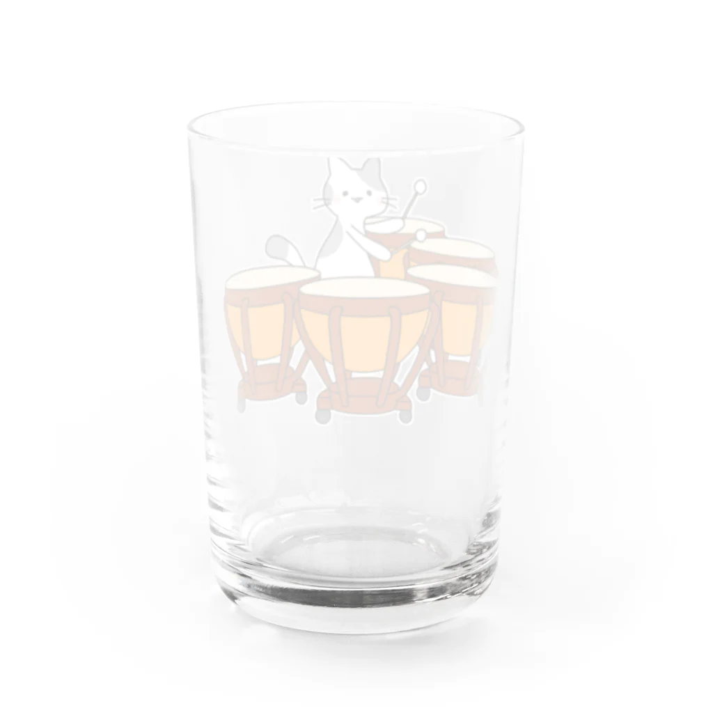  ふじねこ屋のティンパニねこ Water Glass :back