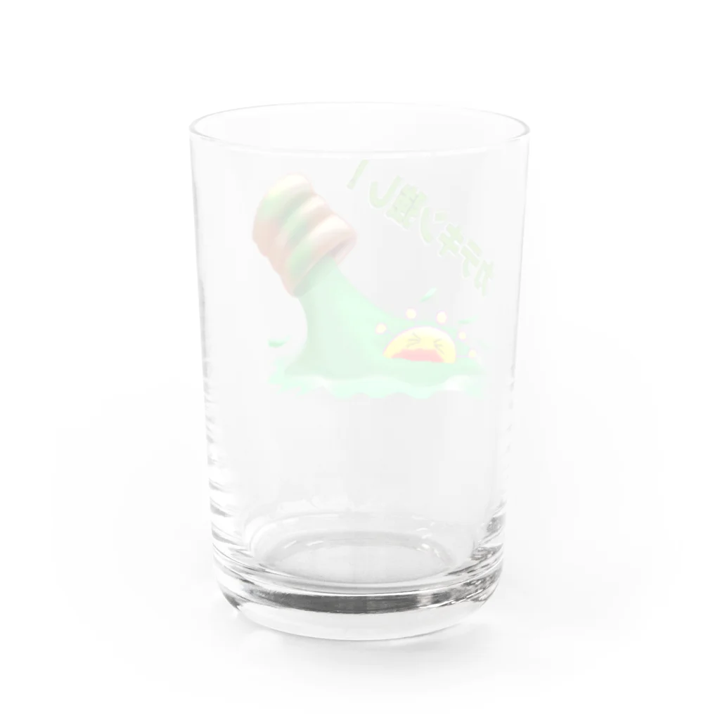 風都水都の緑茶で殺菌２ Water Glass :back