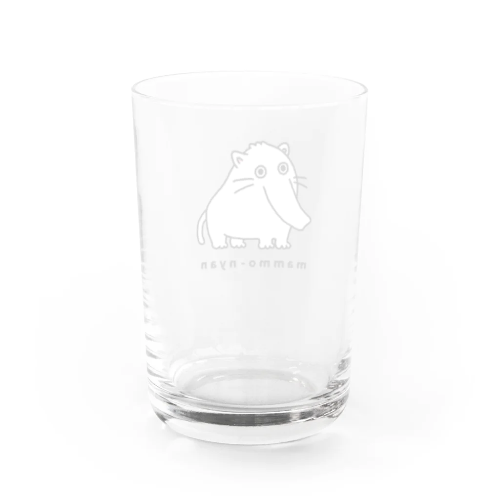 まんもにゃんの家のまんもにゃん Water Glass :back