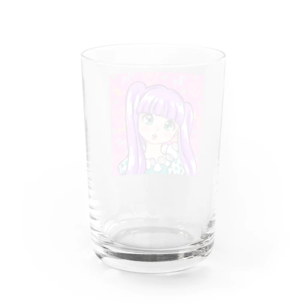 KURUKURUMEEの80Ｓガール Water Glass :back