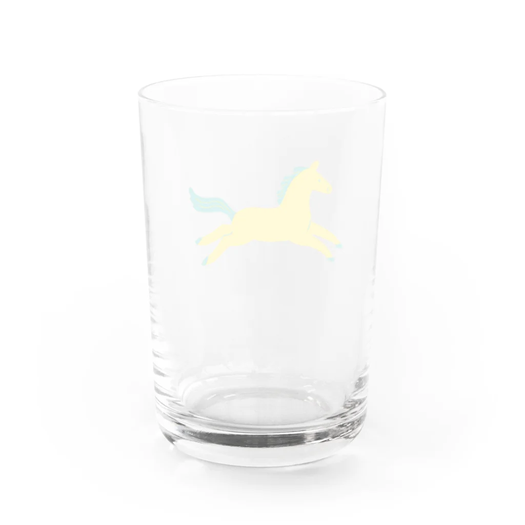 Rera(レラ)のレモンいろの馬 Water Glass :back