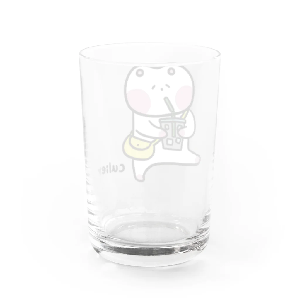 クーリエキャラクター（わ）のクーリエちゃん Water Glass :back