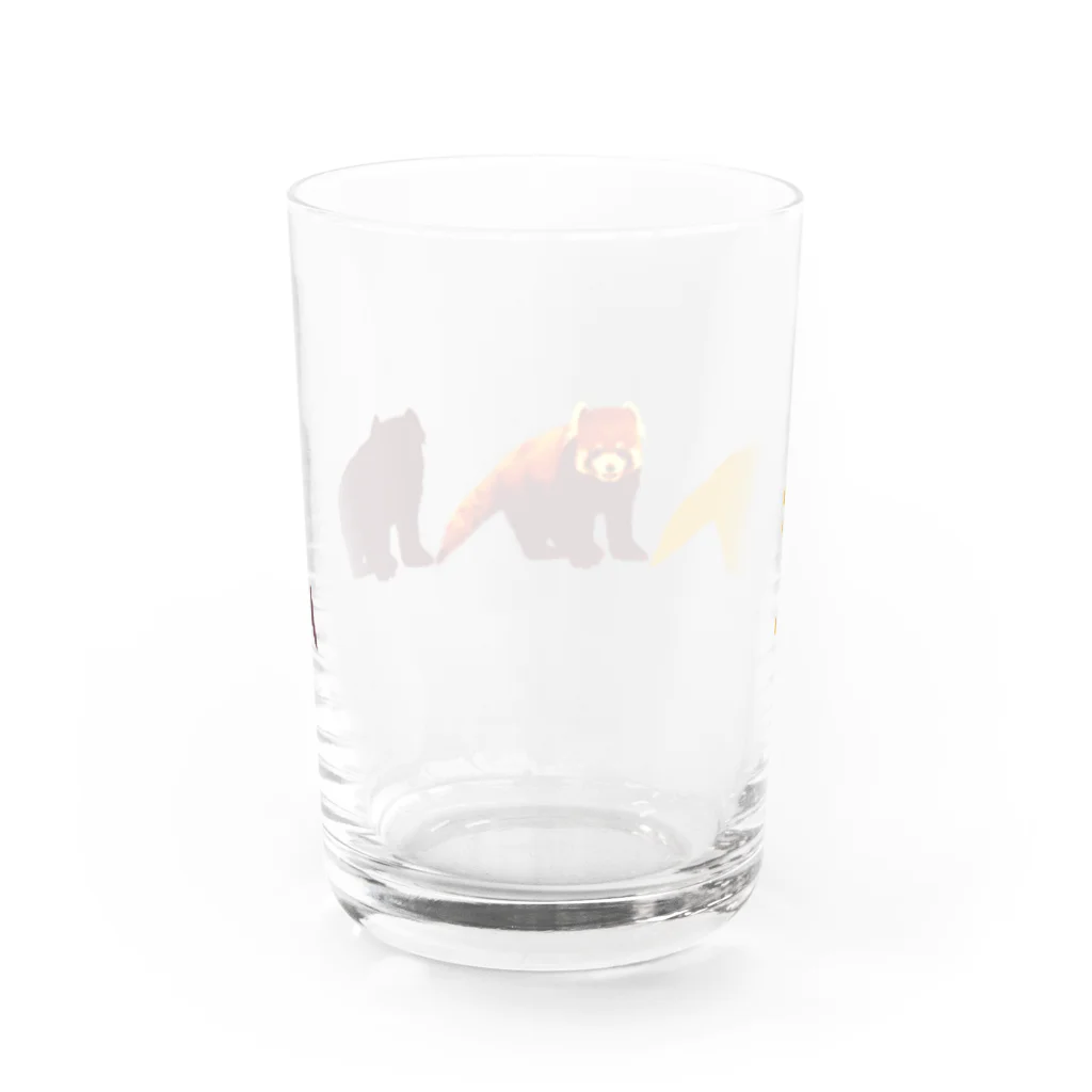 Chibahimeのレッサーパンダ（ライム芋カラー） Water Glass :back