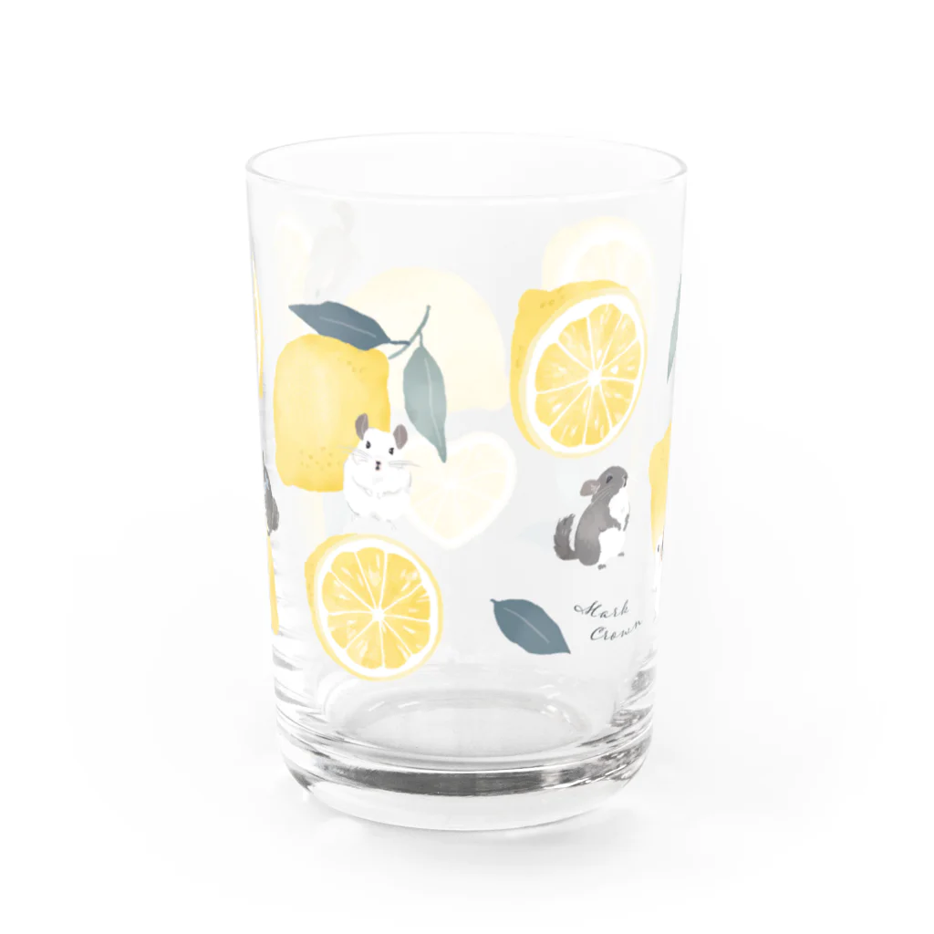 チンチラ雑貨MarkCrownのチンチラ Lemon Water Glass :back