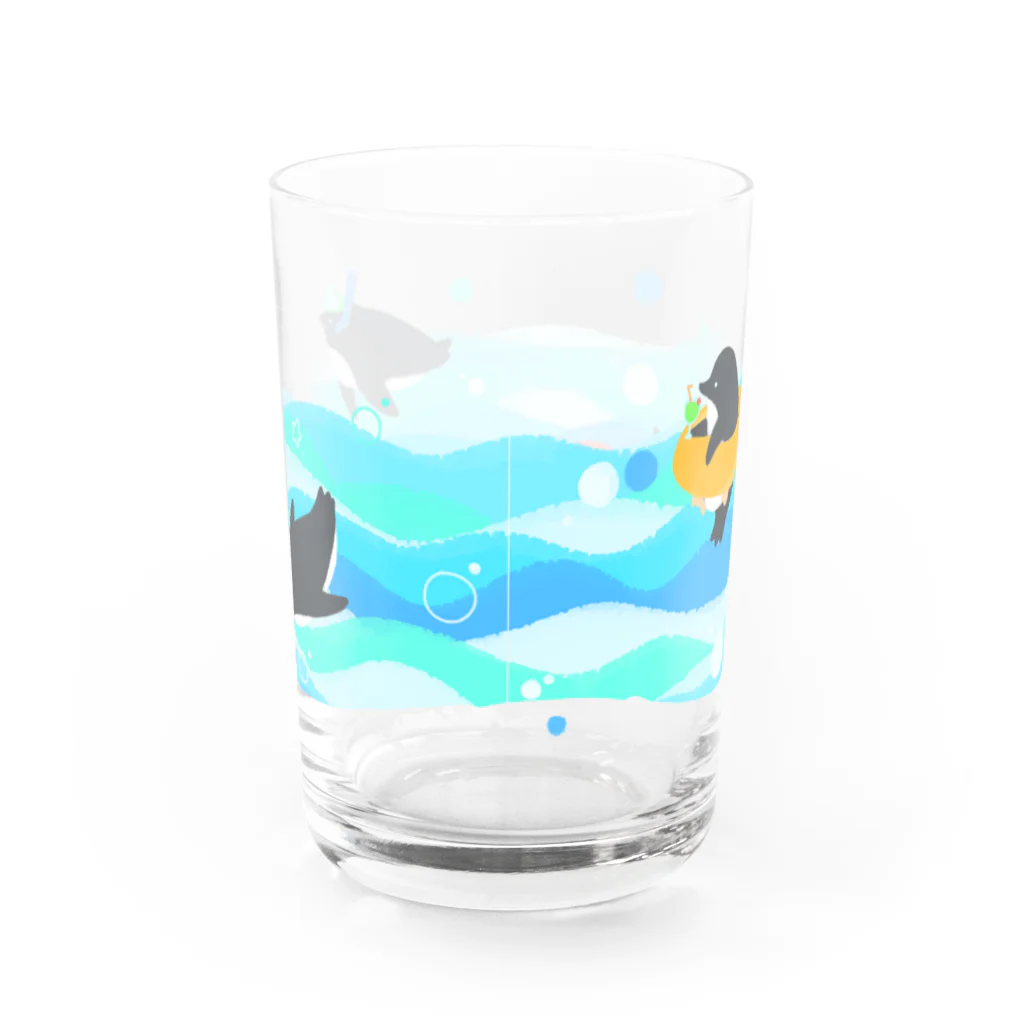 のこのペンギンプール Water Glass :back