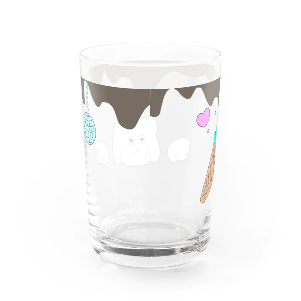 ギラダイスぱんがのらっきょくん、エンジェルアラモード Water Glass :back