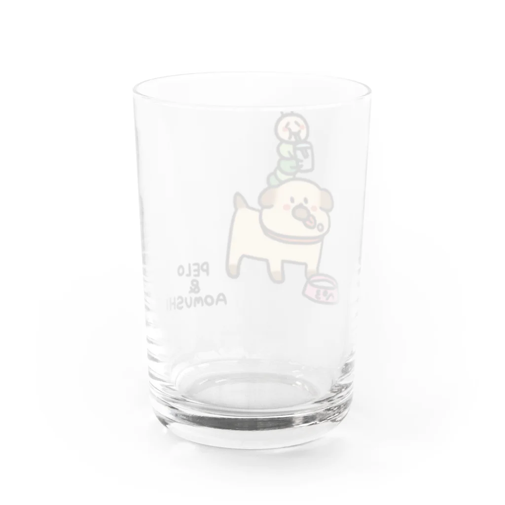 クーリエキャラクター（わ）のぺろ&あおむし Water Glass :back