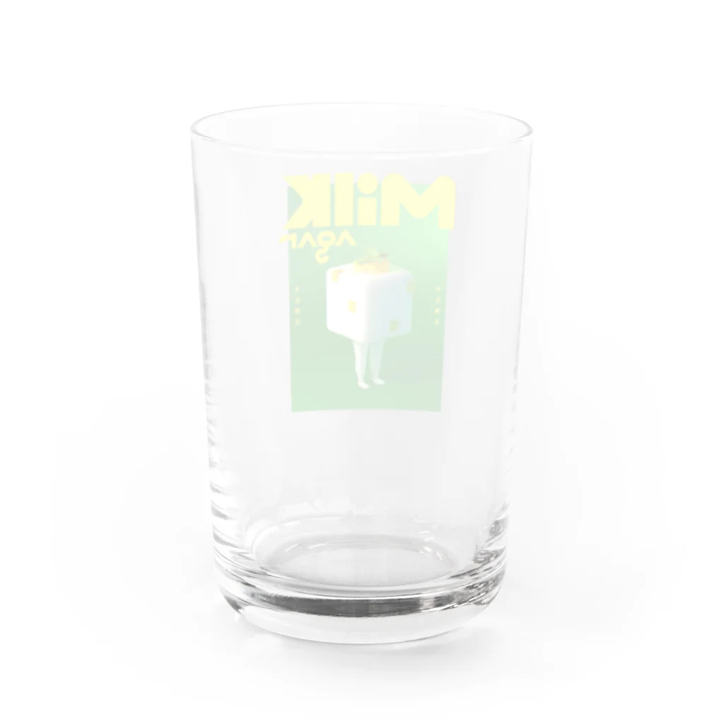 Ramble eyeの牛乳寒天  Water Glass :back