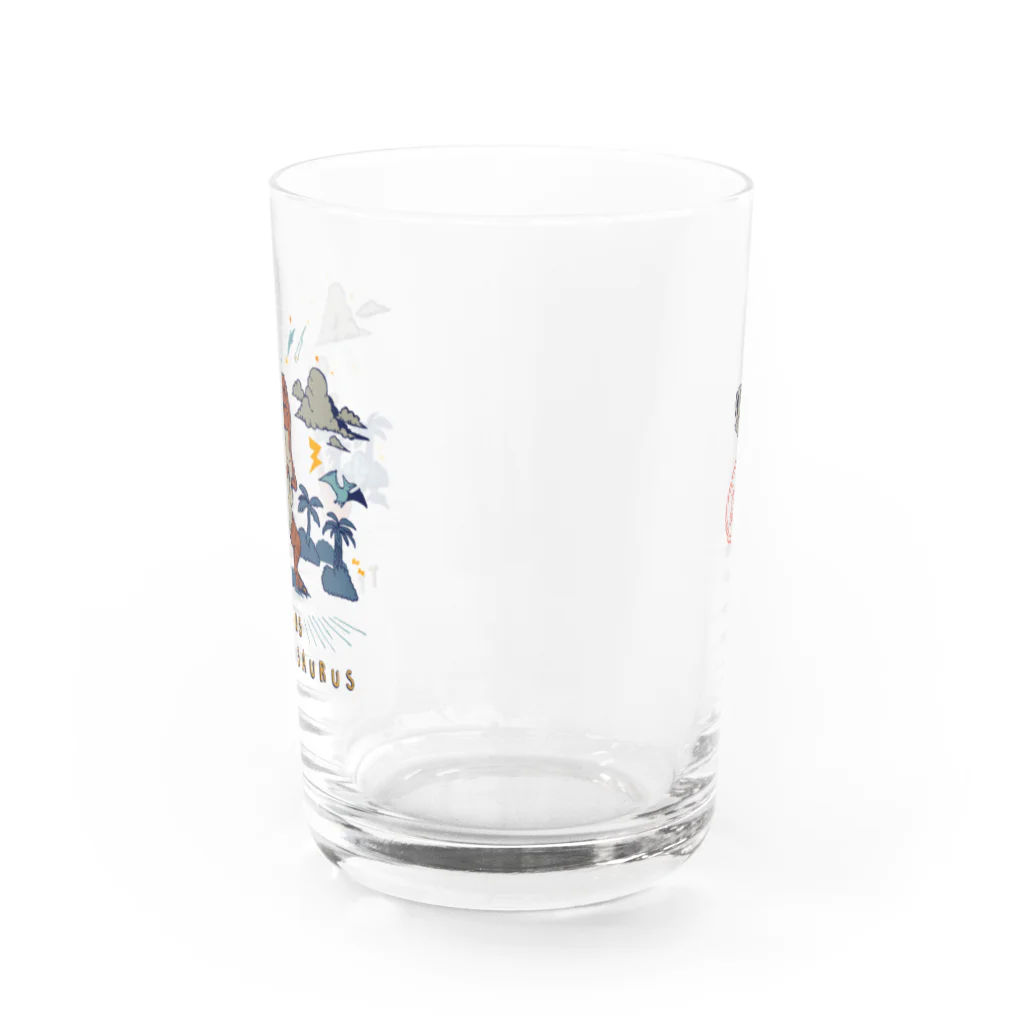 澄ノしおのぼくのティラノサウルス Water Glass :back