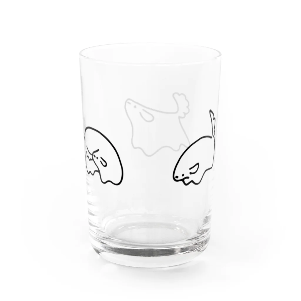 安眠ズSHOPのわんわん三兄弟 Water Glass :back