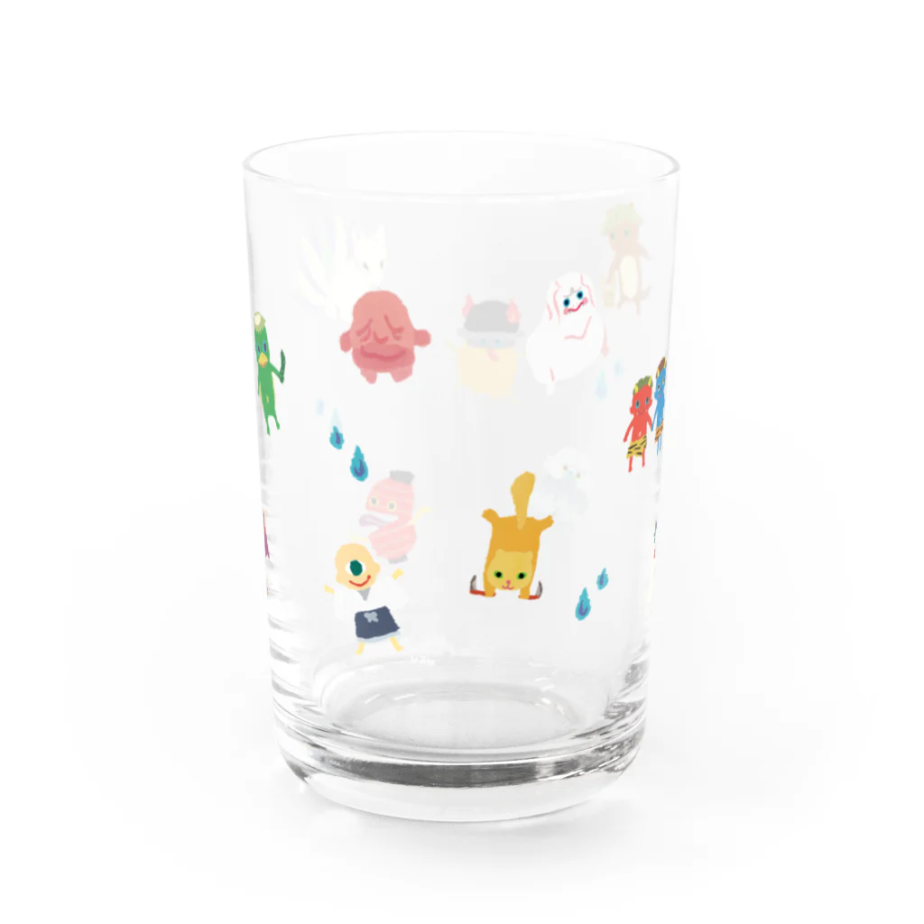 おばけ商店のおばけグラス＜妖怪ちらし＞ Water Glass :back