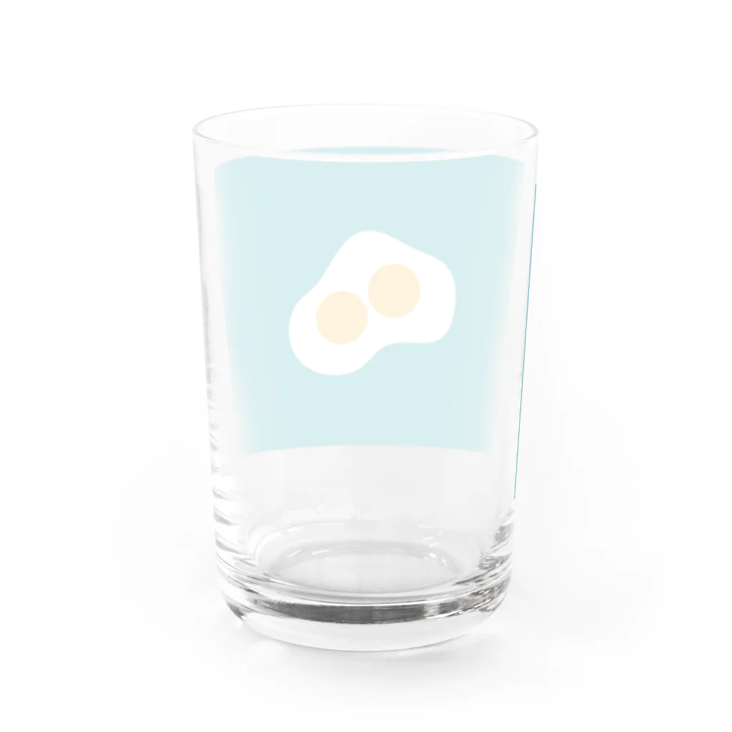 まるくのふたごめだまやき_背景色 Water Glass :back