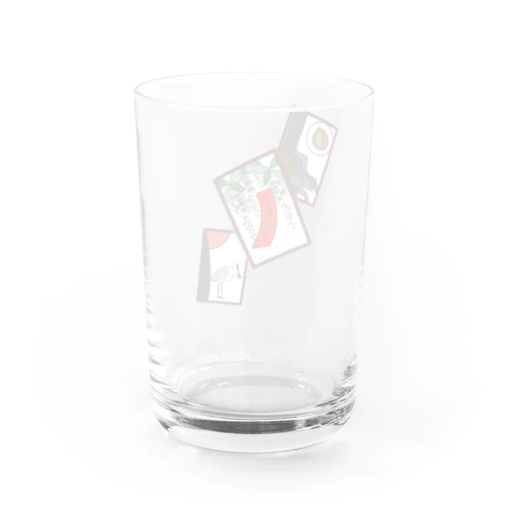 くいなの母の沖縄花札 Water Glass :back