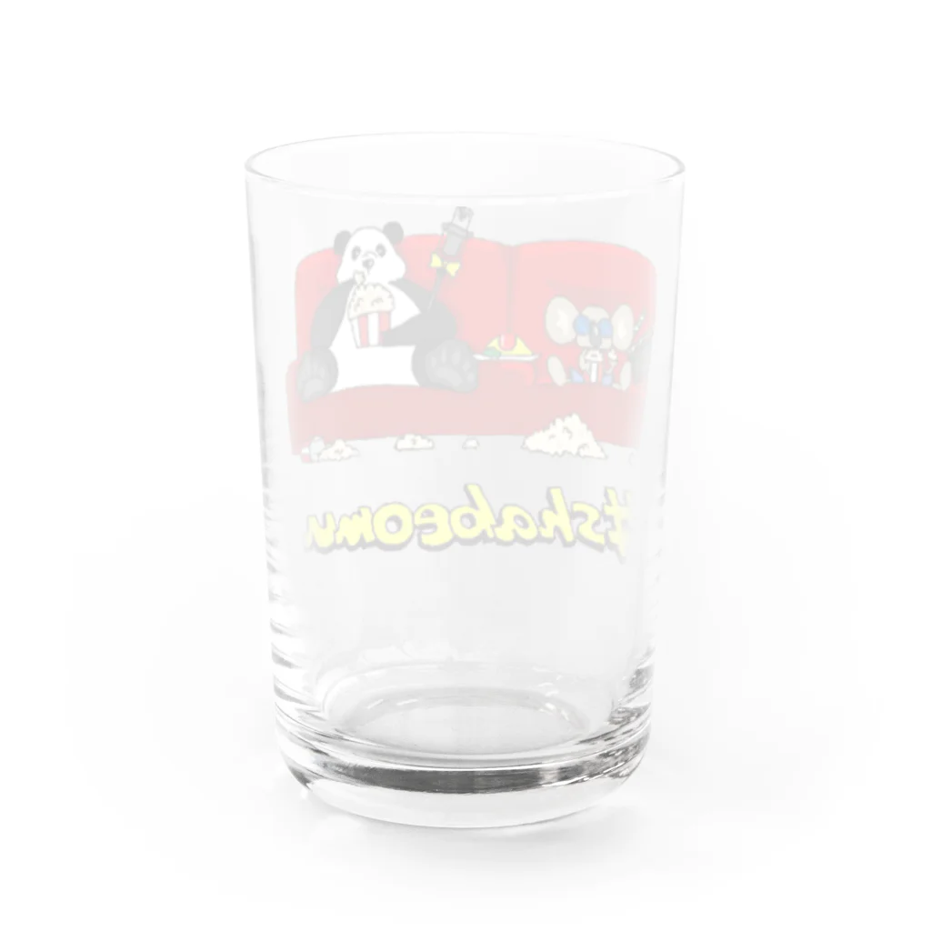 おしゃべりオムライス　#shabeomuのおしゃべりオムライス10年目記念記念グッズ Water Glass :back