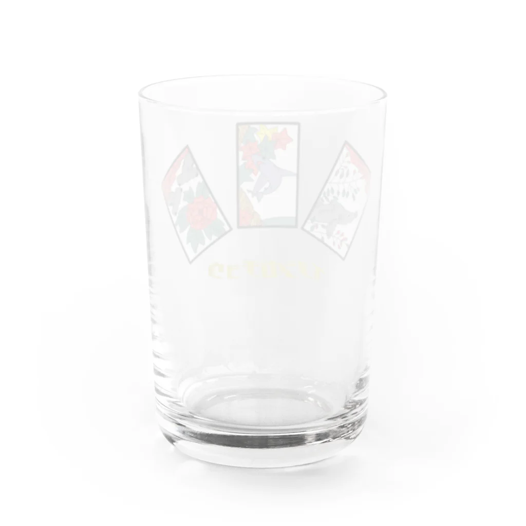 めかぶ商店のサメ花札 Water Glass :back