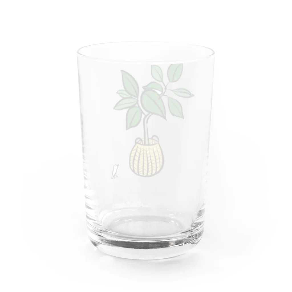 おさとうとおしおのアルテシマとぶんちょう Water Glass :back