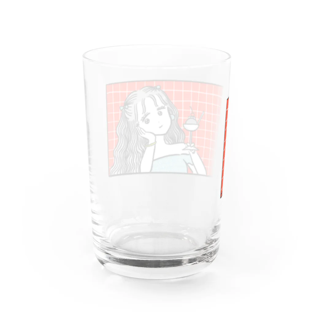 ハマダ豆丸:mmmrの彼女の髪の色を教えて Water Glass :back