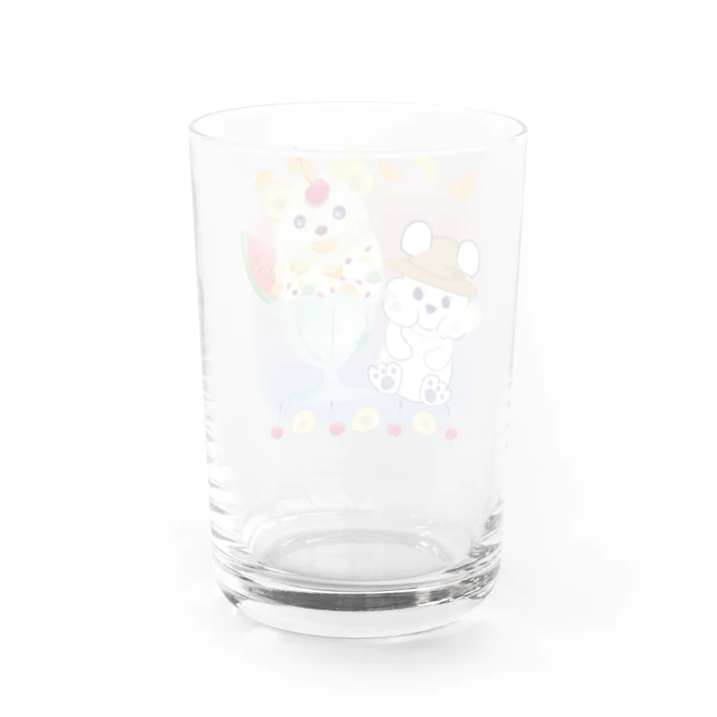 イワシの缶詰のしろくまびより Water Glass :back