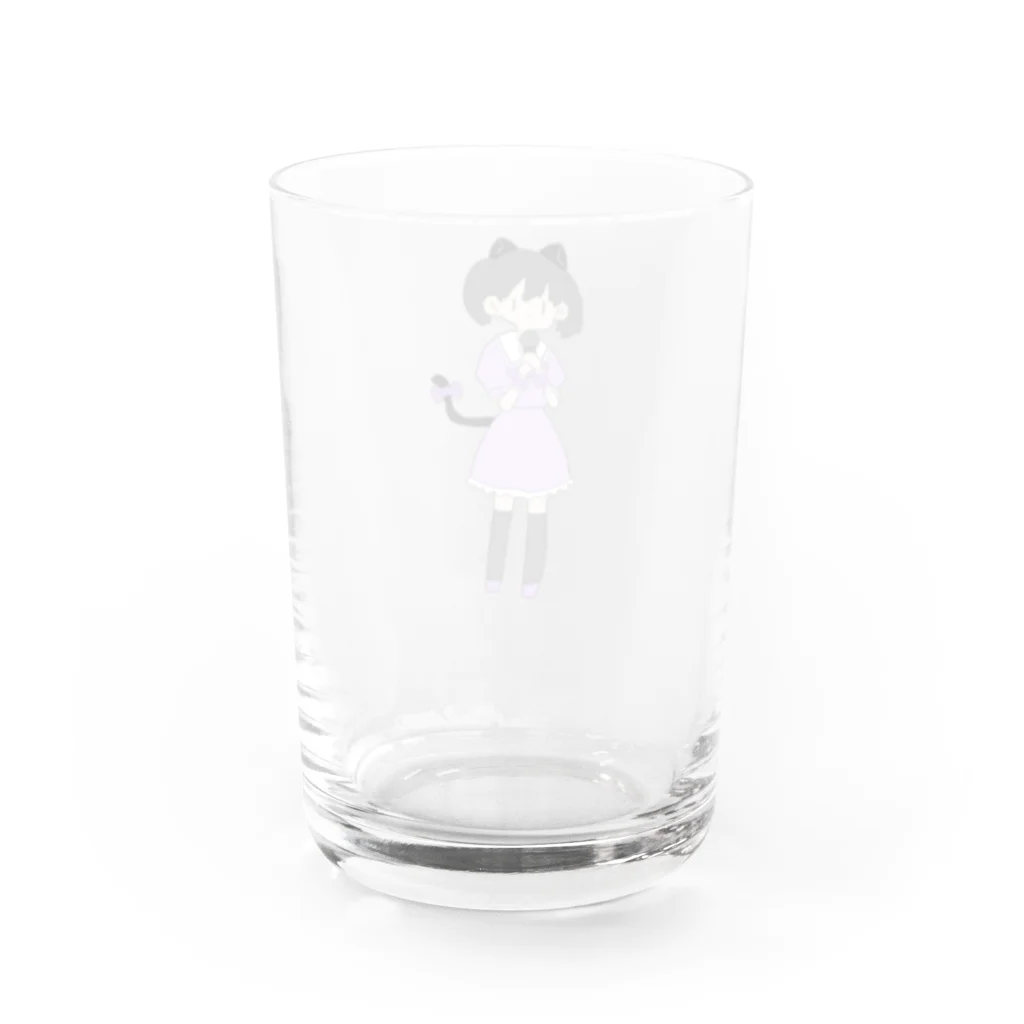 Elleのみやねこちゃん Water Glass :back