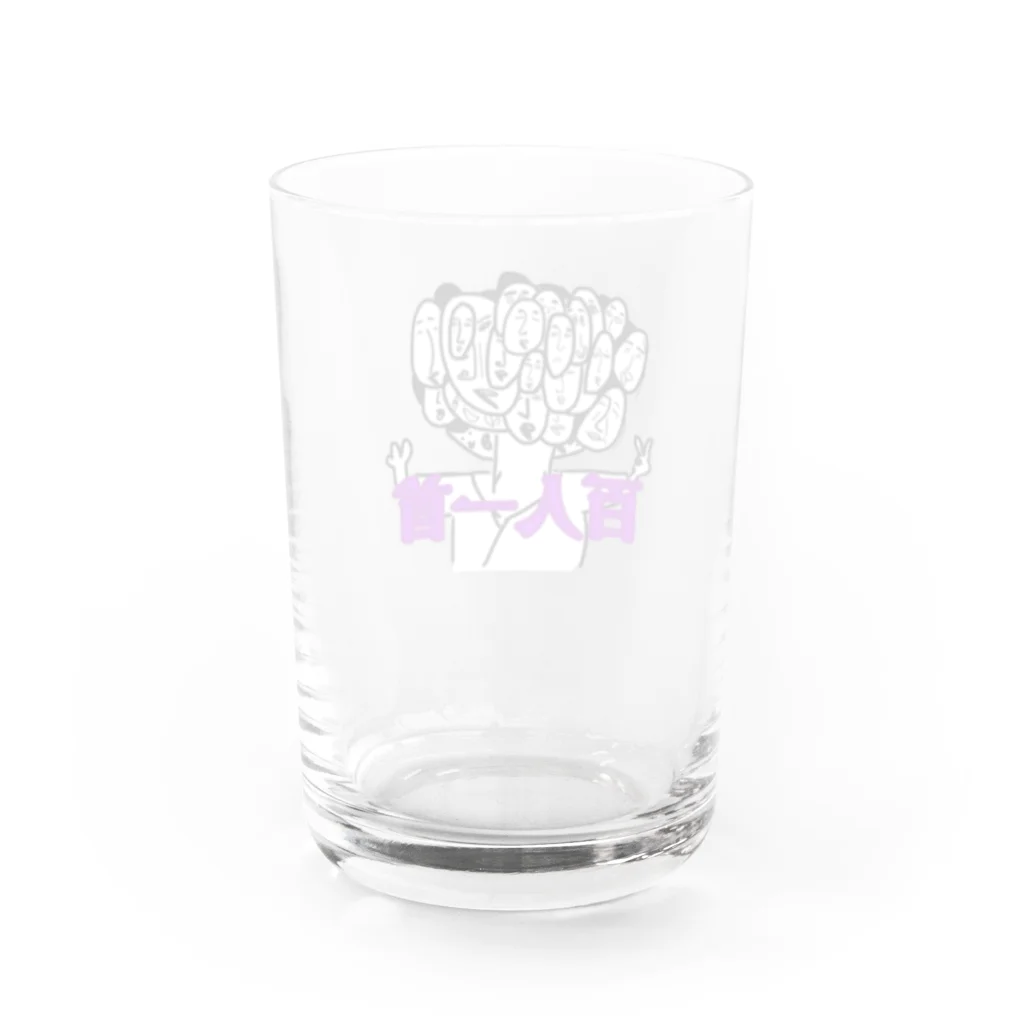 AMAKUSA_4_LOWの百人一首くん Water Glass :back