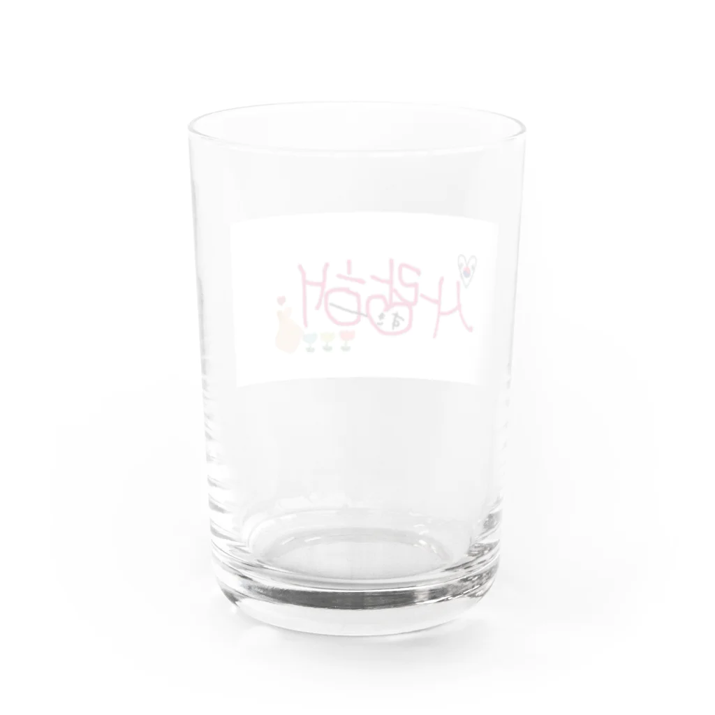 KoreaのLOVE Water Glass :back