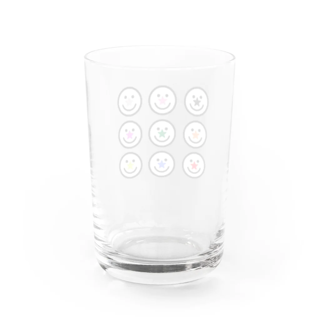 しんちゃんママの雪だるまモチーフ グッズ Water Glass :back