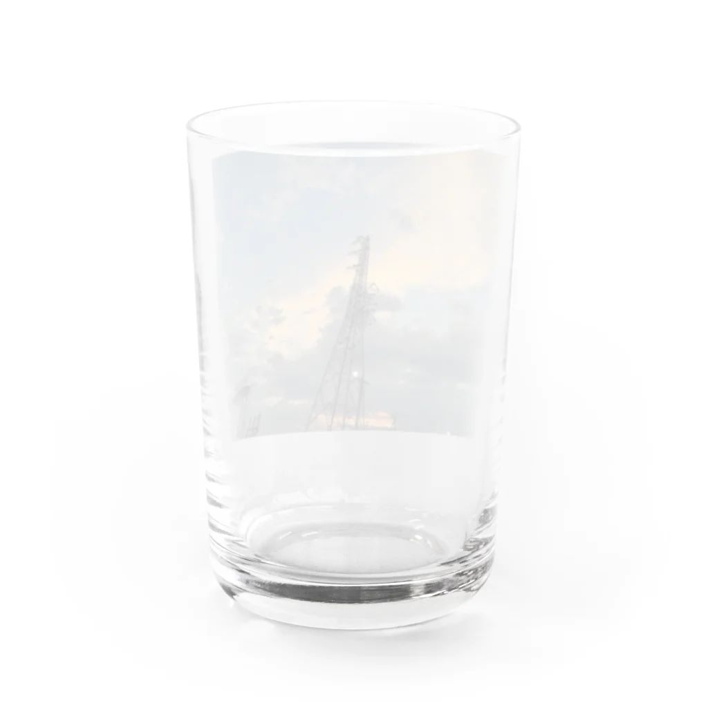 Aki’s design shopの(セール中)Sunset over the tower Water Glass :back