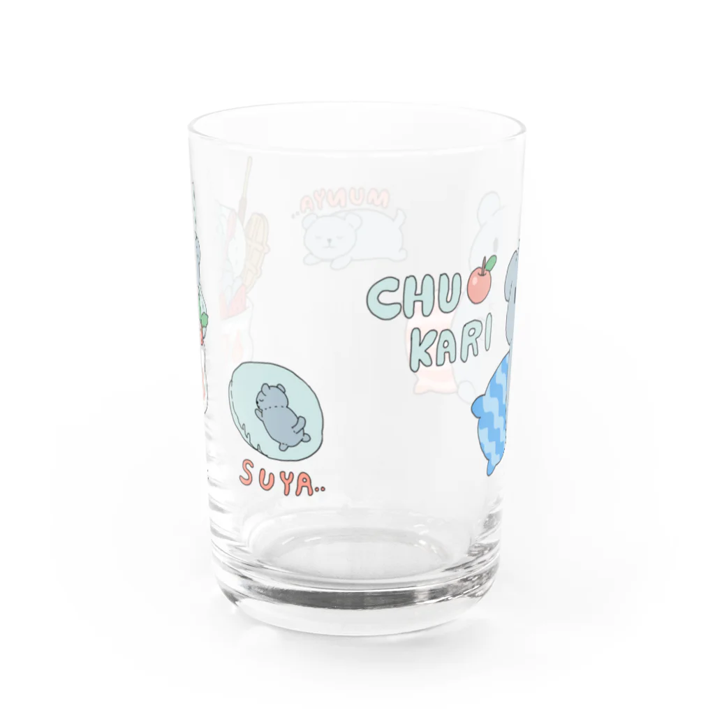 ねずみのちゅーかり Water Glass :back