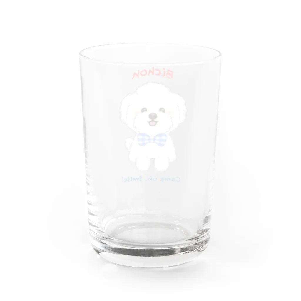 Wans Joie/ワンズジョワのスマイルビション男の子 Water Glass :back