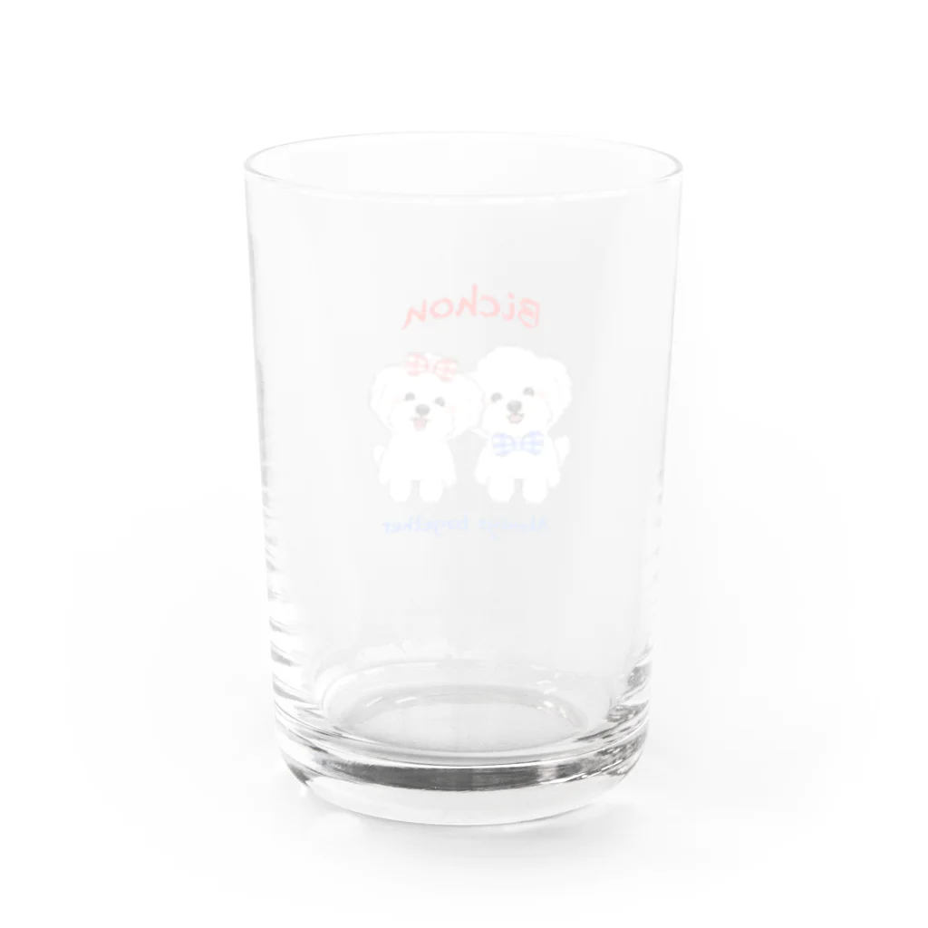 Wans Joie/ワンズジョワのなかよしビション Water Glass :back