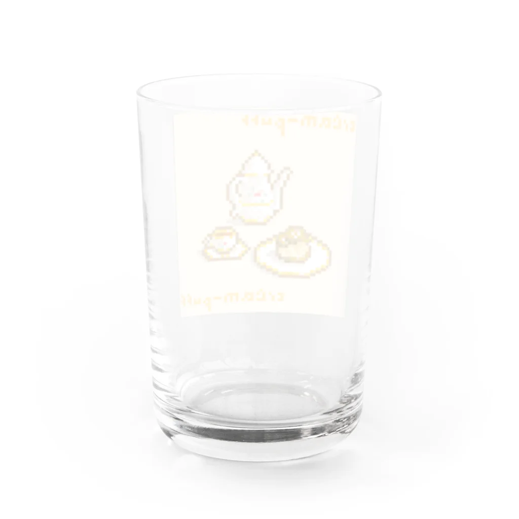 高村檸檬のシュークリーム Water Glass :back