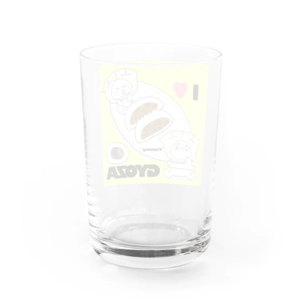 tacotuesdayのラブ　ギョウザ Water Glass :back