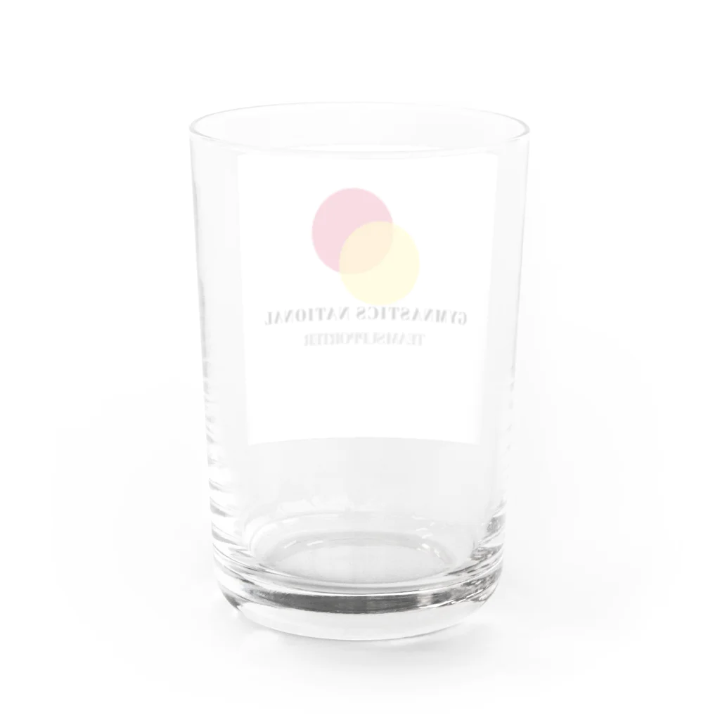 gymnastics fanの体操日本代表サポートグッズ Water Glass :back