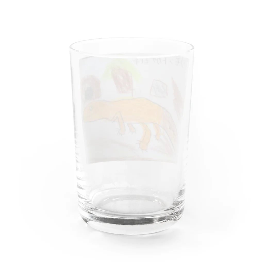 いきものショップのレオパのみかんちゃん Water Glass :back