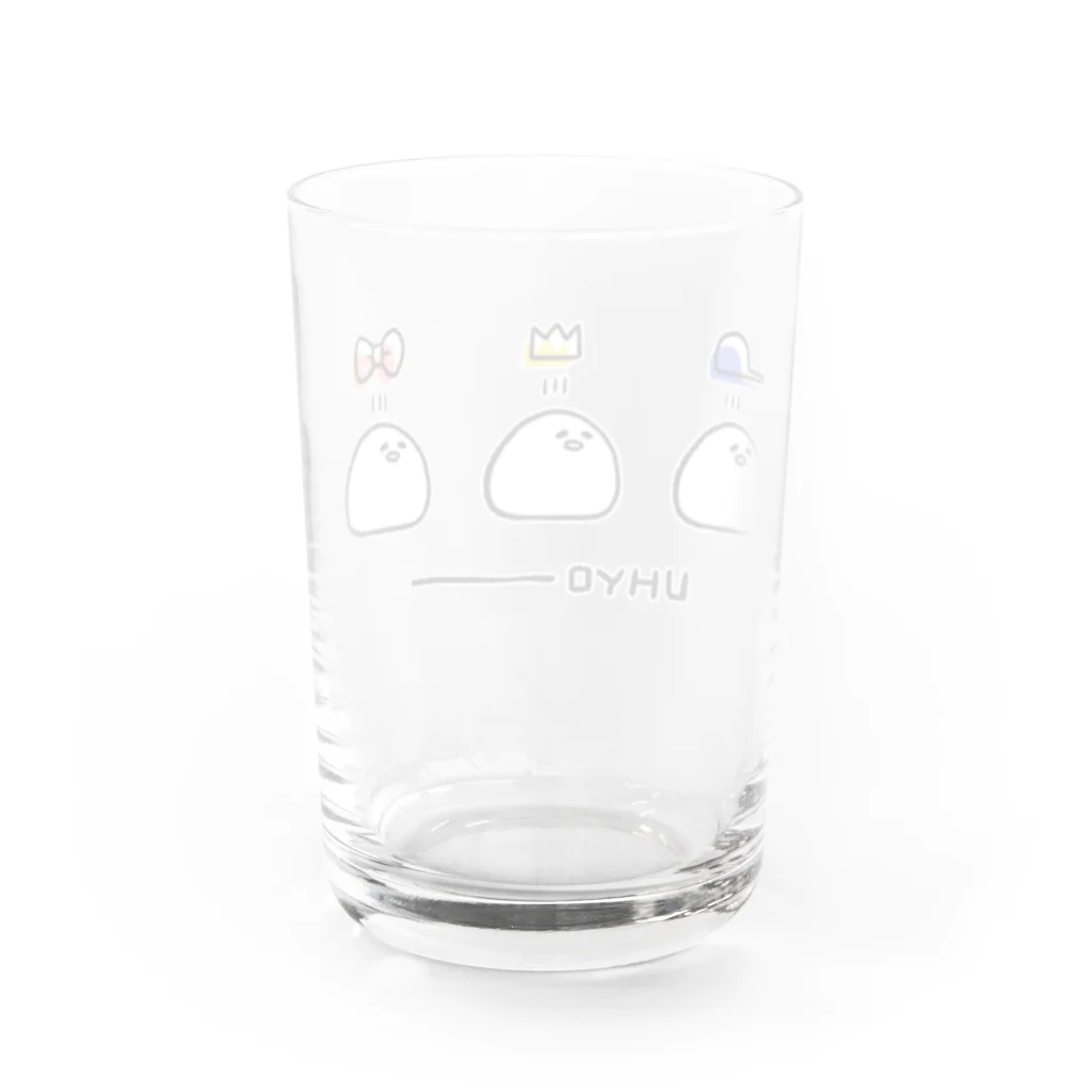 一畳半SUZURI店のUHYO---ひよこ Water Glass :back